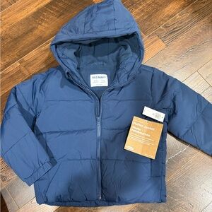 Old Navy Navy Hooded Puffer Jacket
